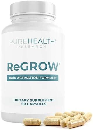 Evorina PUREHEALTH RESEARCH ReGrow - Hair Growth Vitamins - with Saw ...