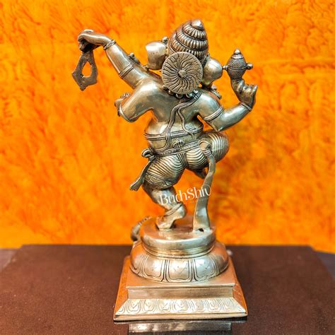 Buy Brass Dancing Ganesha Statue ( 17" ) - Budhshiv.com