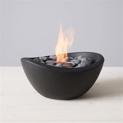 TerraFlame Wave Table Top Fire Bowl Gel Fuel - Indoor/Outdoor Portable ...