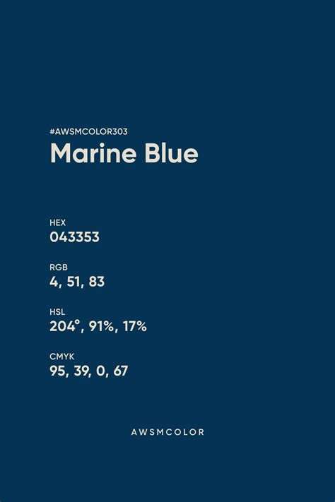 Awsmcolor | Marine Blue | Desain