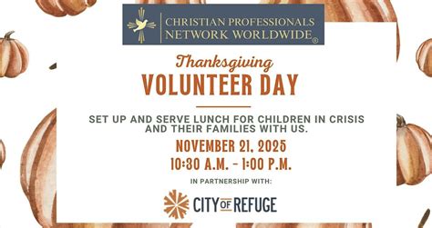 Thanksgiving Volunteer Day, City of Refuge, Atlanta, 21 November 2025 ...