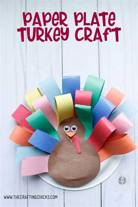 Easy Paper Plate Turkey Craft For Kids - The Crafting Chicks