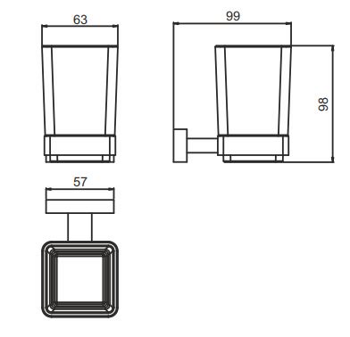 Buy Cannes Tumbler Holder from Johnson Bathrooms