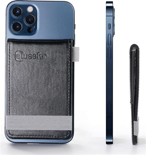 Amazon.com: eLusefor Stick-On Phone Wallet & Card Holder for Back of ...