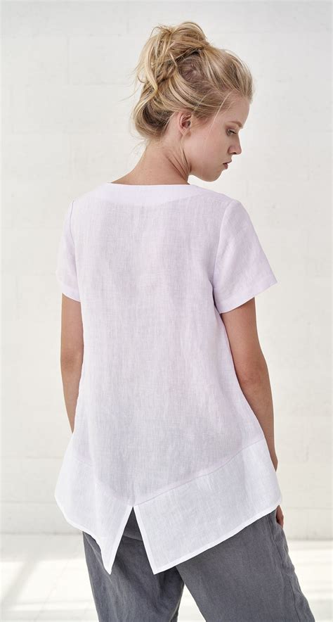 White Linen Blouse H M at Nancy Whaley blog