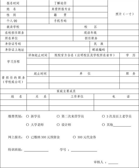 2013年广州中考报名基本信息采集表（附件1）_中考政策_广州中考网