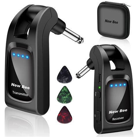 Wireless Guitar System 2.4 GHz with 6 Channels Rechargeable Audio ...