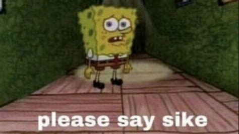 Please Say Sike (SpongeBob) | Know Your Meme