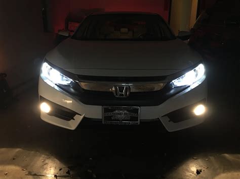 2016 Civic EX-L LED head/fog lights upgrade (night pictures) | 2016+ Honda Civic Forum (10th Gen ...