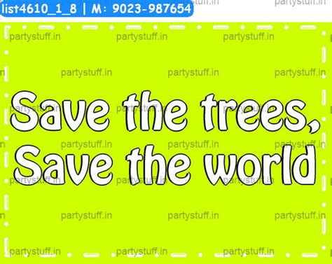Go green Slogans 3 in Go Green theme - Designs - PartyStuff