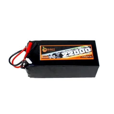 Orange 22000mah 6S 25C (22.2V) Lithium Polymer Battery Pack with Bullet ...
