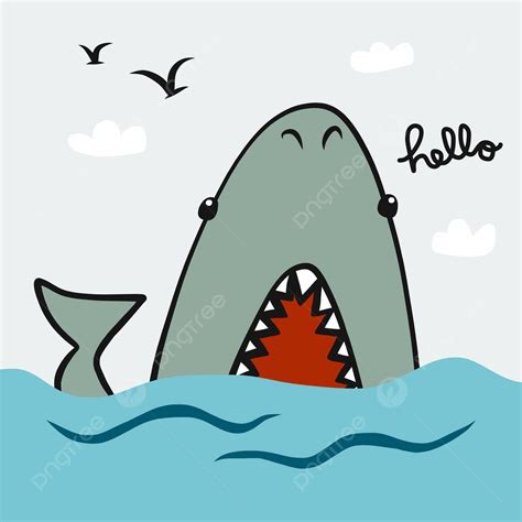 Friendly Cartoon Shark