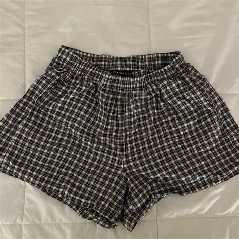 Brandy Melville plaid shorts - Depop
