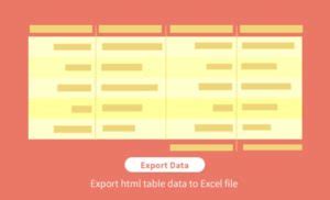Export HTML Data 的图像结果