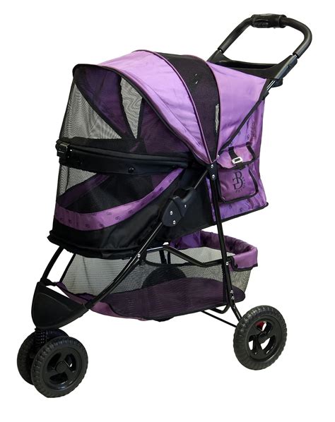 Pet Gear No-Zip Special Edition 3 Wheel Pet Stroller for Cats/Dogs ...