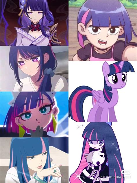 Cute Anime Characters with Purple and Pink Hair