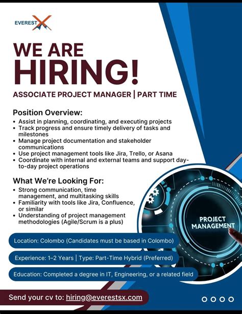 Associate Project Manager - Part Time - Jobseeker.lk