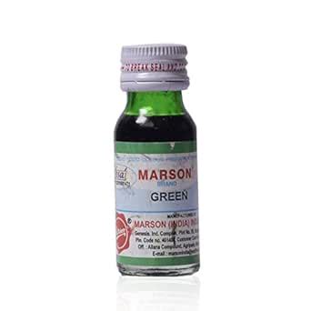 Marson Colouring Agent - Green, 20ml Bottle : Amazon.in: Grocery ...