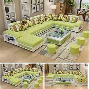 Comfort Couch Devy 9 Seater Sofa Set For Living Room Fabric 9 Seater ...