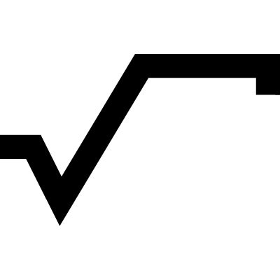 Image result for Square Root Sign