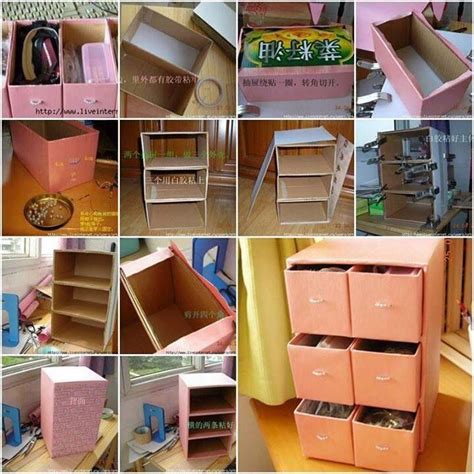 Image result for Cardboard Storage Boxes with Drawers