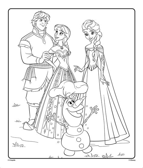 Frozen Coloring Page Printable - ColoringBay