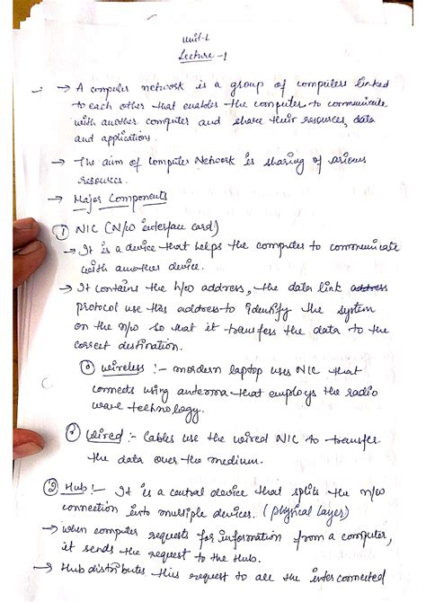 Cn unit 1 - 6666 - Computer science - Studocu