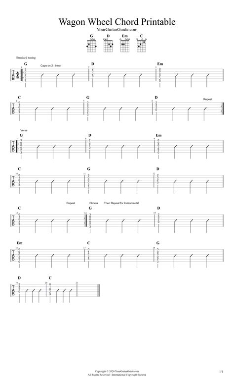 Wagon Wheel by Darius Rucker Chords (Easy Lesson) - YourGuitarGuide.com