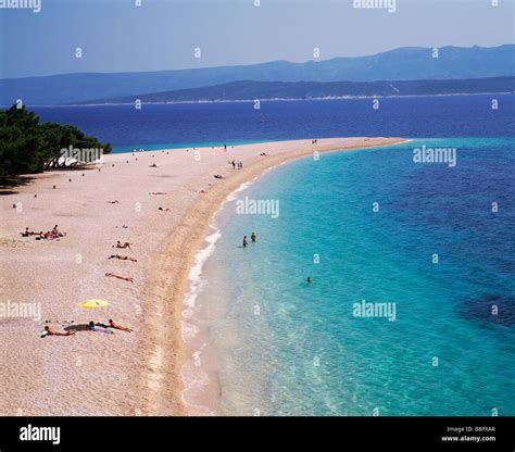Zlatni Rat beach near Bol, Brac Island, Croatia Stock Photo - Alamy