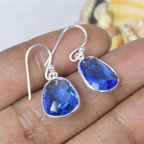 Buy Silver Natural London Blue Topaz Ring 925 Silver Handmade