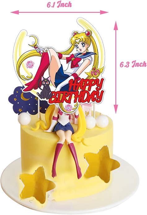 Buy Sailor Moon Birthday Decorations Party Supplies Sailor Moon Party ...