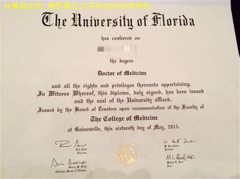 办美国文凭,佛罗里达大学毕业证样本特色 - 蓝玫留学机构