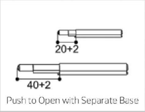 EA-S04B-PO-SB Push To Open With Separate Base