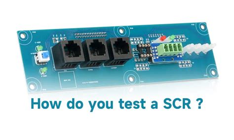 Image result for SCR Module Testing