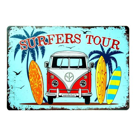 Number Plates Big wall sign - Volkswagen van Surfers Tour — eazy wagon