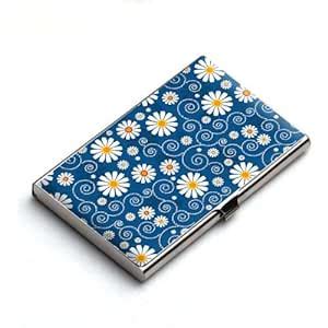 Beautiful White Flowers In Blue Card Holder by Heartzy : Amazon.in ...