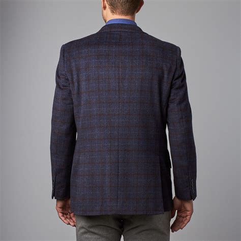 Plaid Sport Coat // Navy (XS) - James Tattersall - Touch of Modern