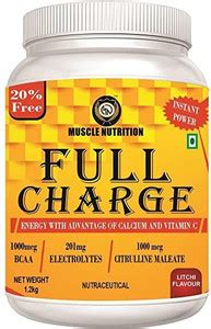 Muscle Nutrition Full Charge Energy Drink, 1000 Mcg Citrulline Maleate ...