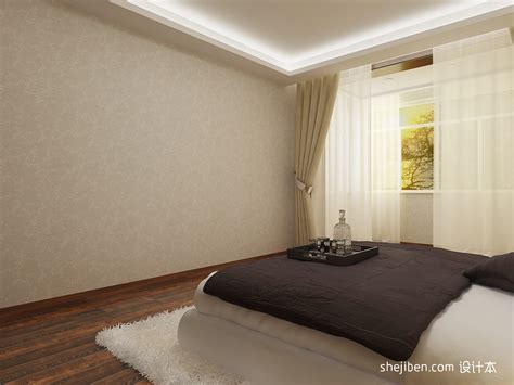 中式卧室浅色木地板装修效果图大全 – 设计本装修效果图