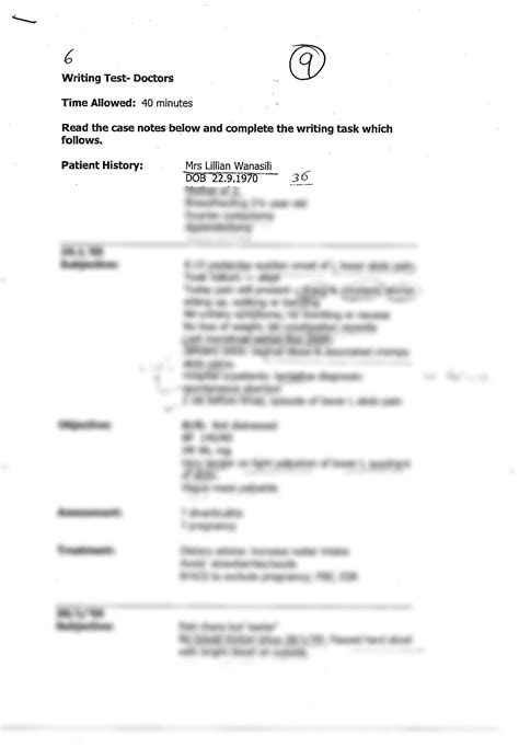 Image result for OET Writing Samples