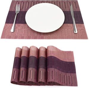 KitchEase Rectangular Pack of 5 Table Placemat - Buy KitchEase ...