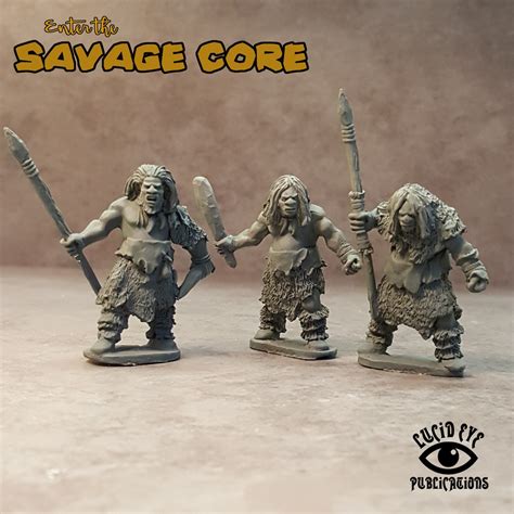 NEA1 Neanderthal Bods 1 (3 figures pack) | フロストグレイブ・ミニチュア・ゲーム・ショップ