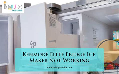 Image result for Kenmore Elite Ice Maker Problems