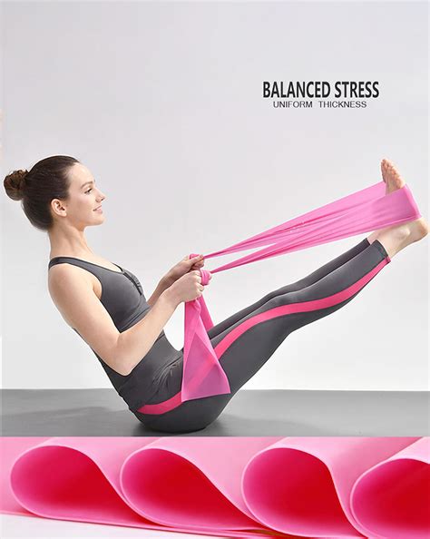 Por2che Pilates Bandı Tam Sert 120 x 7.5 Cm Egzersiz Direnç Lastiği ...