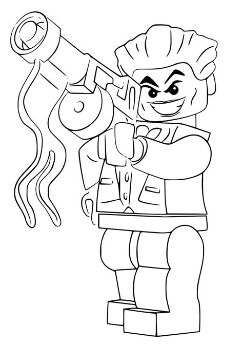 Le Joker (Batman) - Lego Coloring Pages