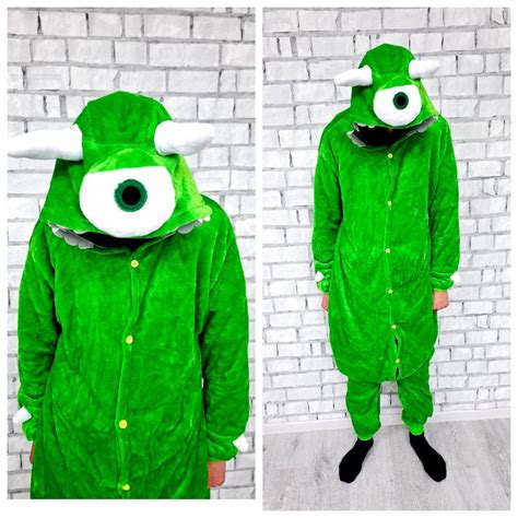 ADULT Cosplay Mike Wazowski Costume XL Halloween Costume MONSTER Inc ...