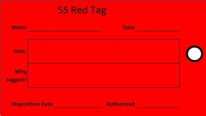 Image result for Red Tagging Items