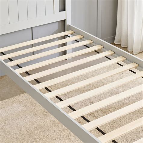 Buy Helios Taylor Lyra Solid Wood Single Bed - Grey from Helios by Home ...