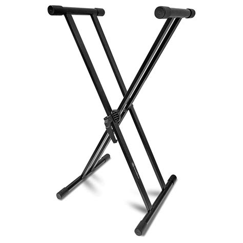 Axa Kx-201 Portable Black Double-X Keyboard Stand With Multiple Locking ...