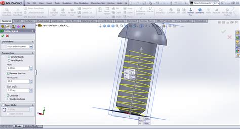 Image result for SolidWorks Machine Screw Tutorial